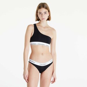 Calvin Klein Modern Cotton Unlined Bralette (One Shoulder) Black