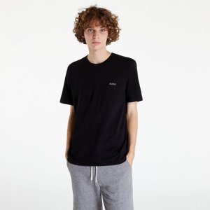 Hugo Boss Stretch-Cotton Regular-Fit Contrast Logo T-Shirt Black