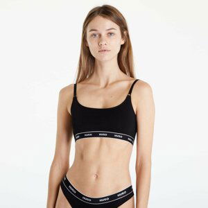 Hugo Boss Stretch-Cotton Logo Details Bralettes 2-Pack Black