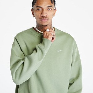 Nike Solo Swoosh Men's Fleece Crew Oil Green/ White