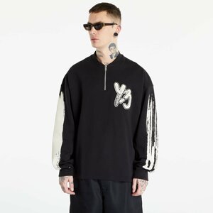 Y-3 Graphic Logo French Terry Crew Sweater UNISEX Black/ Cream White