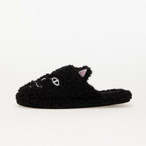 RIPNDIP Jerm Face Fuzzy House Slippers Black