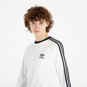 adidas 3-Stripes Long Sleeve Tee White