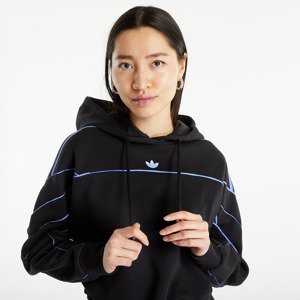 Adidas Archive Cut Line Crop Hoodie Black