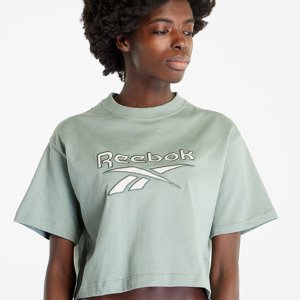 Reebok Classics Archive Big Logo Cropped Tee Harmony Green