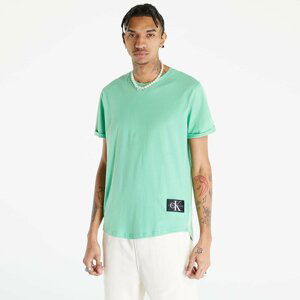 Calvin Klein Jeans Badge Turn Up Short Sleeve Tee Neptunes Wave