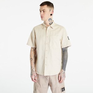 Calvin Klein Jeans Linen Short Sleeve Shirt Classic Beige