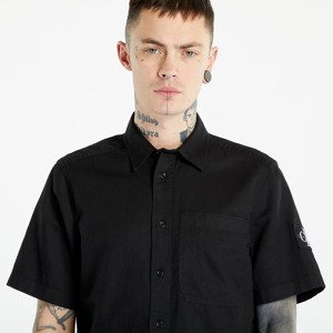 Calvin Klein Jeans Linen Short Sleeve Shirt Black