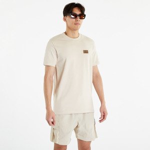 Calvin Klein Jeans Shrunken Badge Short Sleeve Tee Classic Beige