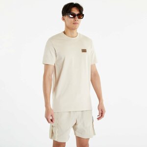 Calvin Klein Jeans Shrunken Badge Short Sleeve Tee Classic Beige