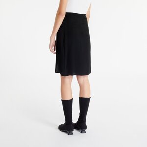 Calvin Klein Jeans Tie Detail Midi Skirt Black