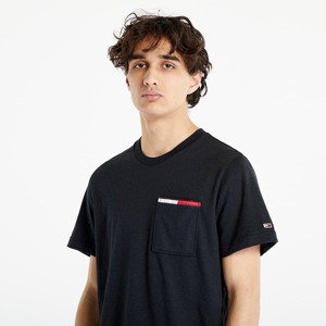 Tommy Jeans Essential Flag Pocket Short Sleeve Tee Black Heather