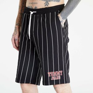 Tommy Jeans Oversized Pinstripe Shorts Black