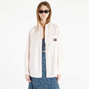 Tommy Jeans Badge Boyfriend Shirt Pink