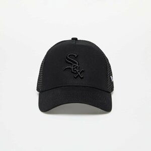 New Era Chicago White Sox Tonal Mesh A-Frame Trucker Cap Black