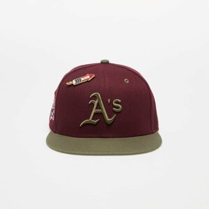 New Era Oakland Athletics MLB World Series Trail Mix 59FIFTY Roasted Burgundy/ Grey Undervisor