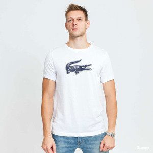 LACOSTE Print Crocodile Tee White