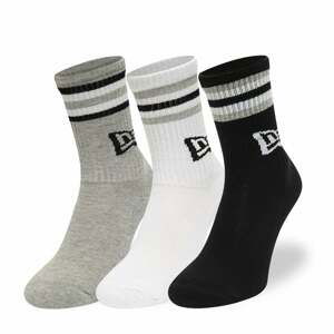 New Era Retro Stripe Crew 3-Pack Black/ White/ Gray