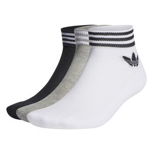 adidas Originals Trefoil Ankle Socks 3-Pack White/ Black/ Gray