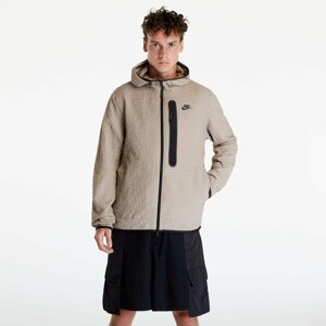 Nike Lined Woven Full-Zip Hooded Jacket Beige