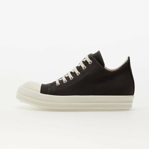 Rick Owens Denim Shoes - Low Sneaks Dark Dust/ Milk/ Milk