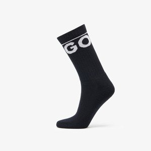 Hugo Boss Finest Soft Cotton Rib Iconic Socks 2-Pack Black