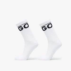 Hugo Boss Finest Soft Cotton Rib Iconic Socks 2 Pack White