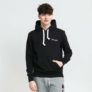 Champion Heavy Cotton Mini Logo Hoodie Black