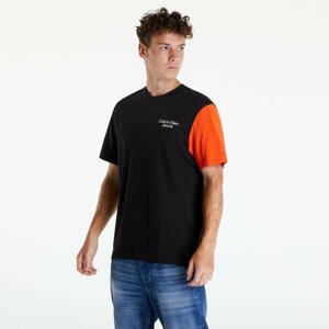 Calvin Klein Relaxed Colour Block T-Shirt Black