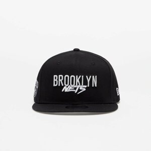 New Era Brooklyn Nets Script Logo 9FIFTY Snapback Cap Black