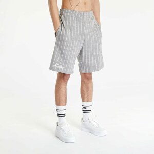 New Era Pinstripe Shorts Heather Gray/ White