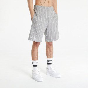 New Era Pinstripe Shorts Heather Gray/ White