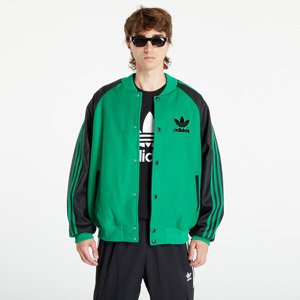 adidas Sustainability Varsity Bomber Jacket Green/ Black