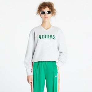 adidas Originals College Graphic Crew Sweatshirt Light Grey Heather