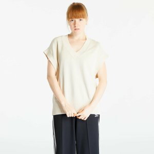 adidas Premium Essentials Knit Oversized Vest Wonder White
