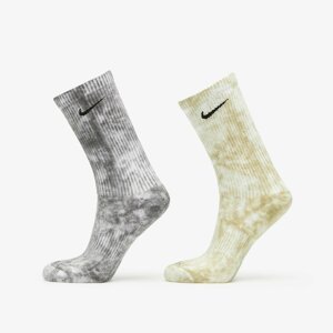 Nike Everyday Plus Cushioned Tie-Dye Crew Socks 2-Pack Multi-Color