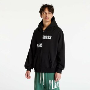 PLEASURES Evolution Zip Up Hoodie Black