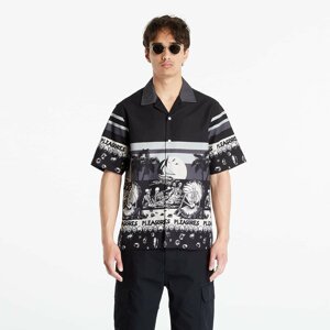 PLEASURES Beach Button Down Black