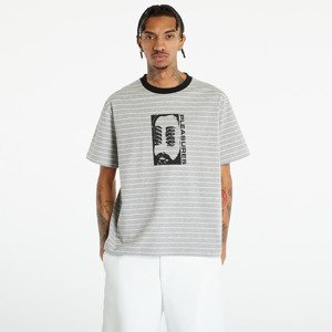 PLEASURES Foresight Striped Shirt Heather Grey