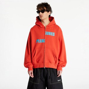 PLEASURES Evolution Zip Up Hoodie Red