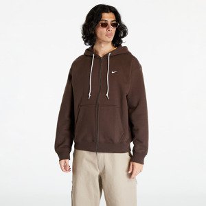 Nike Solo Swoosh Full-Zip Hoodie Baroque Brown/ White