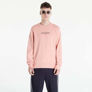 FRED PERRY Embroidered Sweatshirt Pink