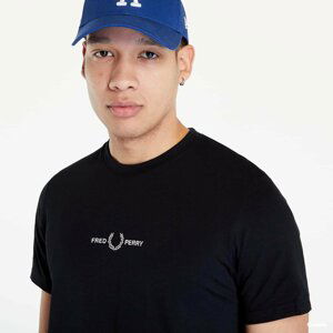 FRED PERRY Embroidered T-Shirt Black