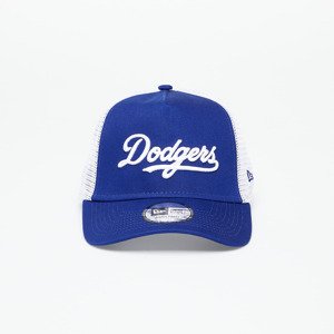 New Era Los Angeles Dodgers Team Script Trucker Cap Dark Royal/ Optic White