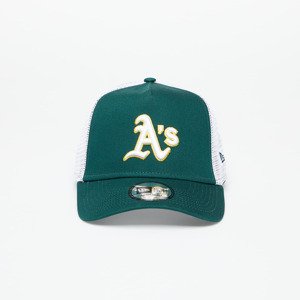 New Era Oakland Athletics Team Script Trucker Cap Dark Green/ Optic White