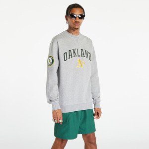 New Era Oakland Athletics Mlb Large Logo Crew Neck Sweatshirt Grey