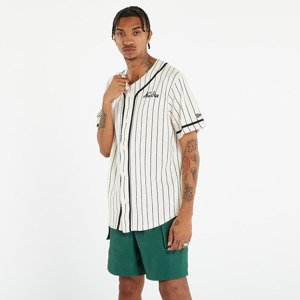 New Era Pinstripe Jersey Tee Off White