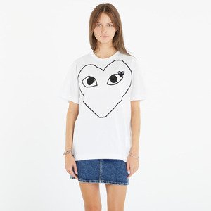 Comme des Garçons PLAY Heart Logo Short Sleeve Tee White