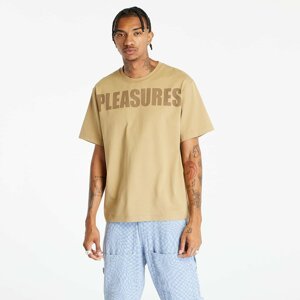 PLEASURES Expand Heavyweight Short Sleeve Tee Brown