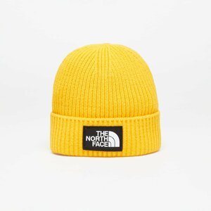 The North Face TNF Logo Box Cuffed Short Beanie Summit Gold